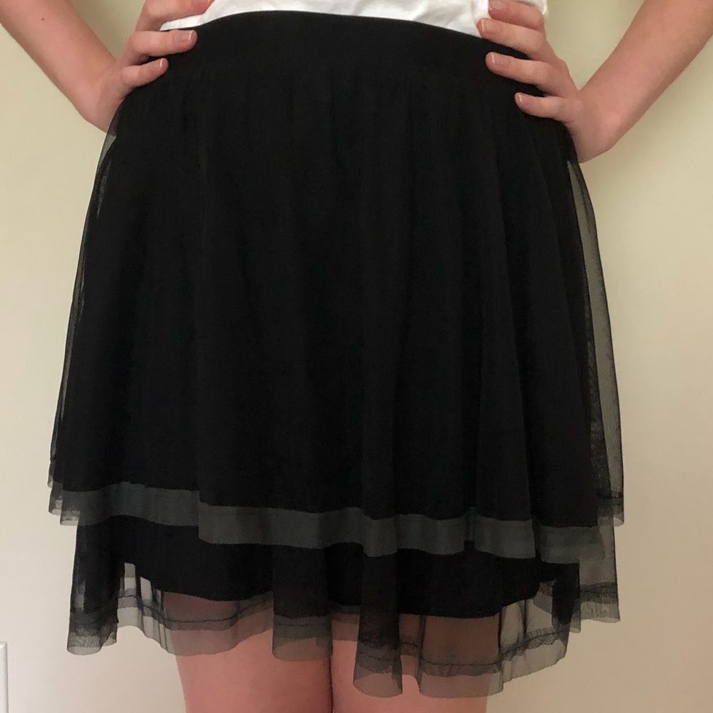 Free People black tiered skirt. NWT
